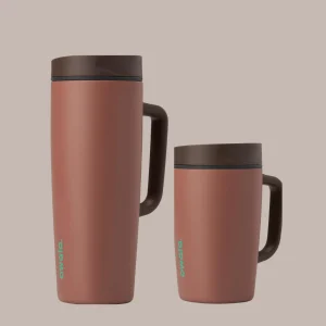 COZY COCOA | Smoothsip Slider with Handle | Termo con asa 12 y 20 oz